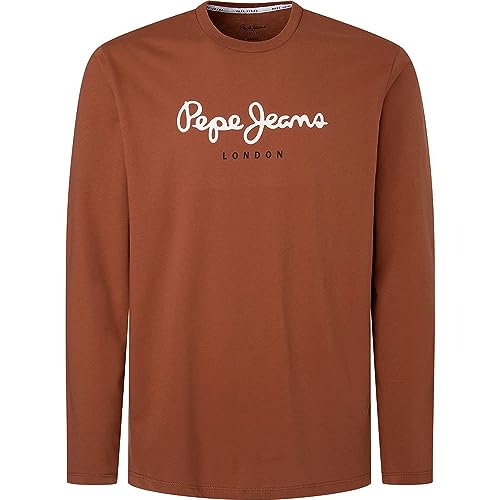 Pepe Jeans Koszulka męska Eggo Long N, Brązowy (rzeźba), S