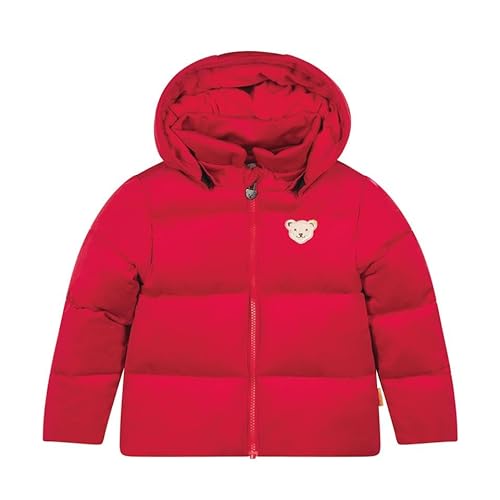 Steiff Dziewczęca kurtka z kapturem, czerwony (Ribbon Red), 128 cm