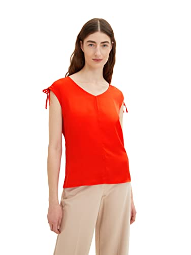 TOM TAILOR Damski Top 1035851, 15612 - Fever Red, XXS