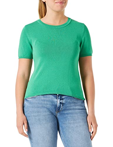 s.Oliver BLACK LABEL Sweter damski, z krótkim rękawem, zielony, 34 (DE), zielony, 34