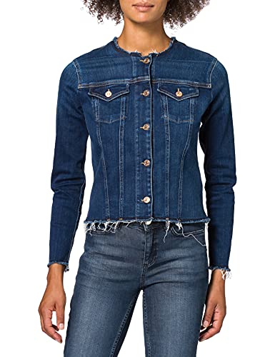 7 For All Mankind Damska kurtka dżinsowa Slim Illusion Eco Empower, ciemnoniebieski, XS