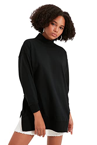 Trendyol Damska bluza TWOAW20SW0322, czarna, XXL, Czarny