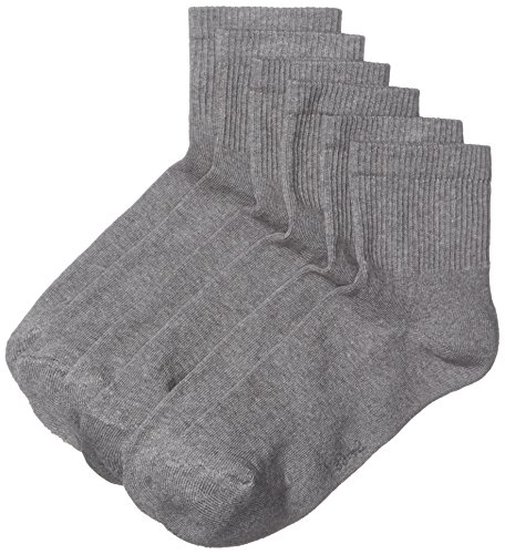 MyWay Men Quarter Socks 3er Skarpety, Szary Melange 150, 43-46, Pakiet 3