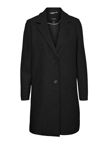VERO MODA Płaszcz damski długi, Black 1