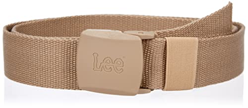 Lee Męski pasek z logo Webbing Belt, Sand, W100 / L00