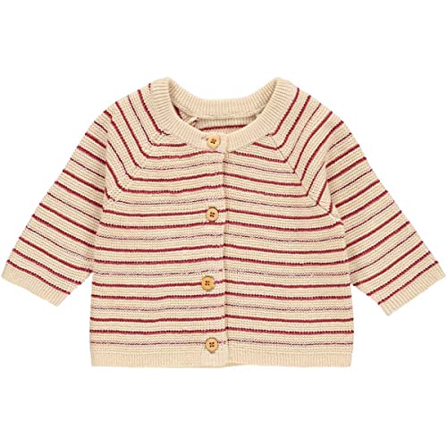 Müsli by Green Cotton Dzianinowy kardigan dla niemowląt, czerwony (berry red), 86 cm
