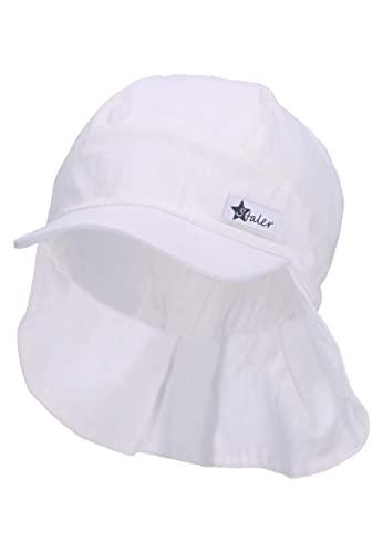 Sterntaler Unisex dziecięcy parasol, lniana czapka dziecięca, ecru, normalna, écru, 45
