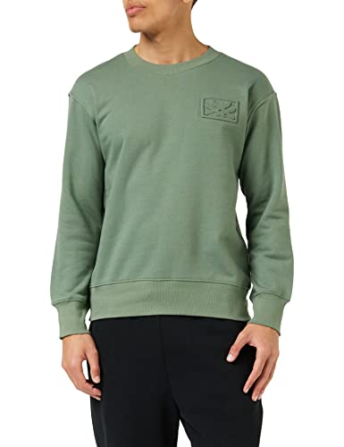 United Colors of Benetton sweter męski, wojskowa zieleń 1g1, S