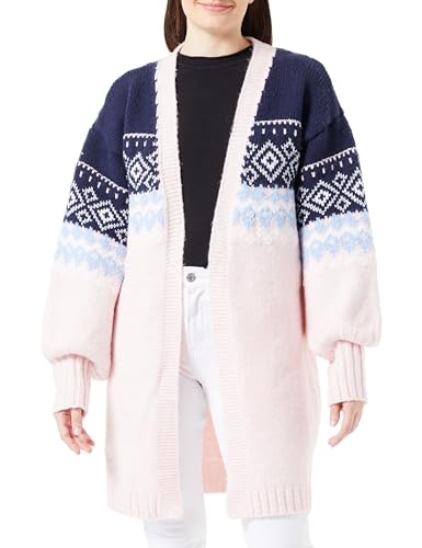 NALLY Damski kardigan 12419411-NA02, granatowy róż, XL/XXL, Marine Rosa, XL-XXL