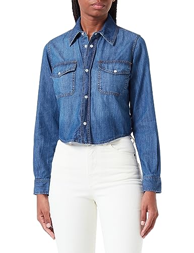 Pinko Scirocco Koszula męska Lekki Denim, Pjd_lavaggio Medio, 44
