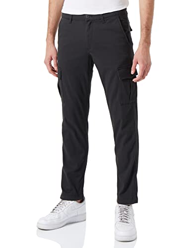 JACK & JONES Jpstkane Jjbenny Cargo AKM czarne spodnie męskie, czarny, 29W / 30L