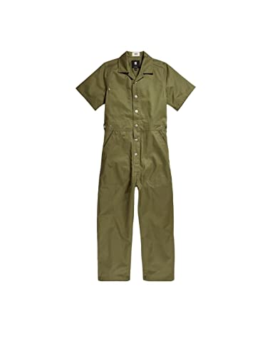 G-STAR RAW Damskie spodnie G-Star Denim Chino Biker Pant Cargo Overalls, zielone, S, zielony, S