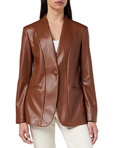 Sisley Kurtka damska 2MTMLW00W Jacket, Brown 068, 42, Brązowy 068, 42