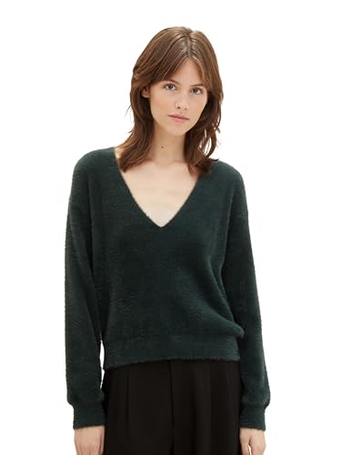 TOM TAILOR Denim Sweter damski, 21525 - Huntsman Green, XXL