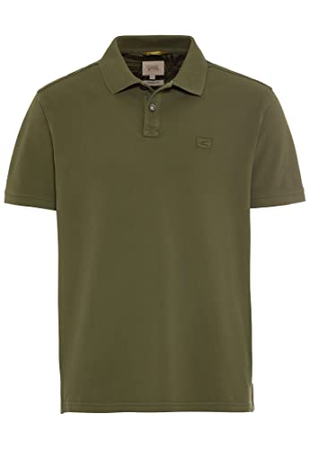 camel active Męska koszulka polo z czystej bawełny, oliwkowo-zielony, S