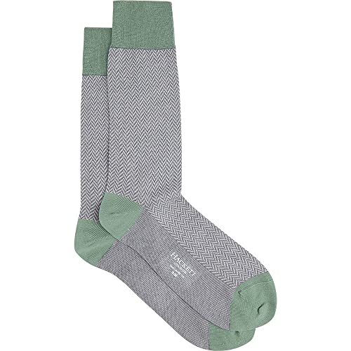 Hackett London Skarpety męskie Hringbne Cnt Shrt, DK GRY/LY GRY, S