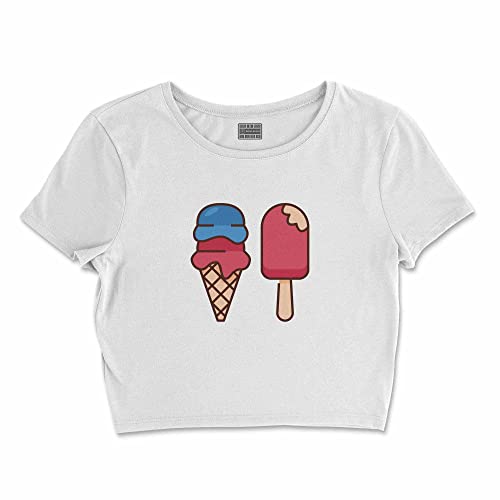 Bona Basics, Koszulka damska z nadrukiem cyfrowym,%100 bawełna, biała, casualowa, topy damskie, rozmiar: L, biały, L Krótki