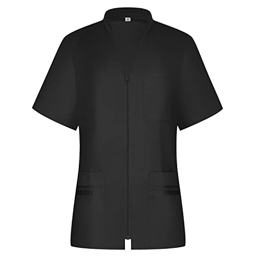 MISEMIYA - Koszula damska sanitarna - Jednolite Sanitarne - Mundur HOSTELERIA 712, Negro, XL