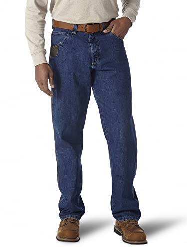 Wrangler Riggs odzież robocza męskie dżinsy Ripstop Carpenter, Antyczne indygo, 30W / 34L