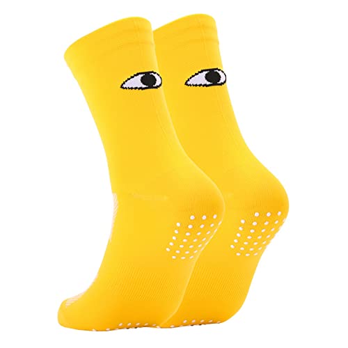 Clotth Unisex Skarpety kolarskie, kolorowe, sportowe, oddychające, dla mężczyzn i kobiet, żółte, M (35-39), żółty, Medium