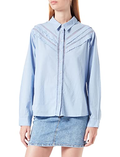 Springfield Damska koszulka koronkowa fal, średni niebieski, 10 (S), Średnioniebieski, 64