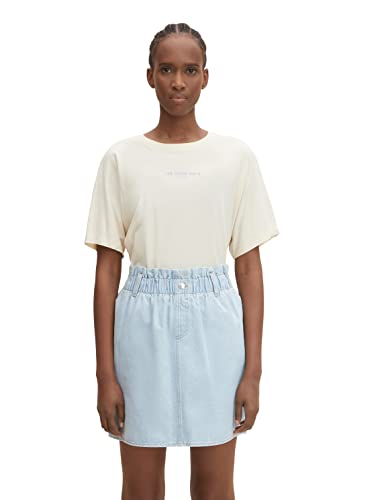 TOM TAILOR Denim Damski spódnica jeansowa 1030943, 10118 - Used Light Stone Blue Denim, XS