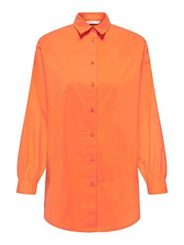ONLY Koszula damska, klasyczna, Persimmon Orange, S