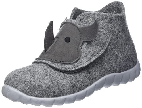 Superfit Happy WOLLFILZ kapcie domowe, czarne 0010, 27 UE