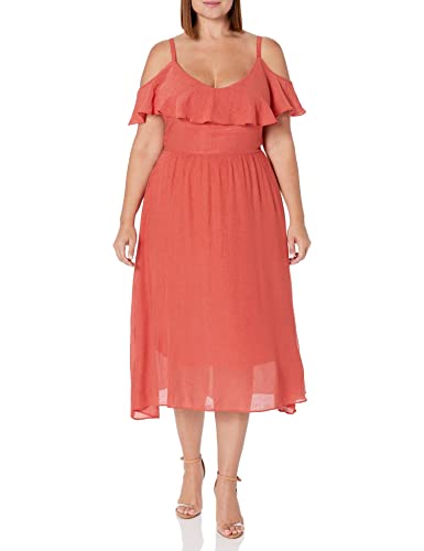 City Chic Women's Apparel Damska sukienka City Chic Plus Size Romantyczny krawat sukienka, Koi, 46 więcej, Koi, 44