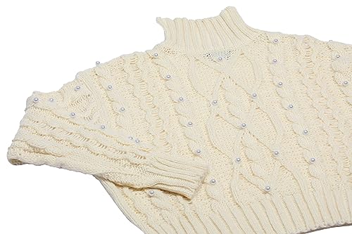 Nascita Damski sweter z golfem WOLLWEISS XL/XXL, biały (wollweiss), XL