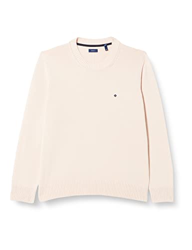 GANT Damski sweter D1. ICON G Cotton C-Neck Pulower, srebrny peony, L