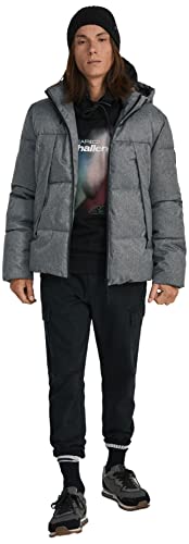 Springfield Męski płaszcz wełniany kurtka, średni szary, XL, średni szary, XL