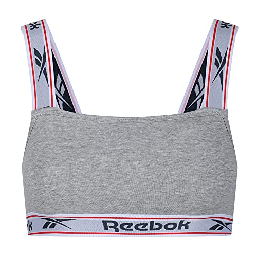 Reebok Damska bluza Crop Top Krystal szary Marl T-shirt, Szary melanżowy, L