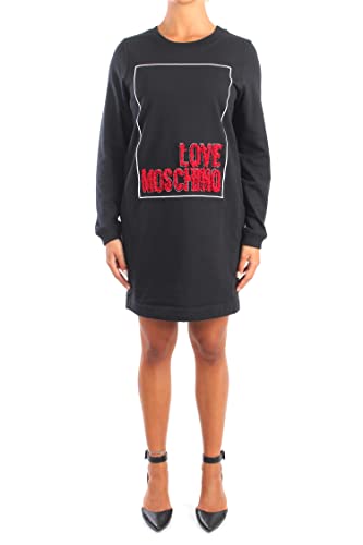 Love Moschino Damska sukienka na co dzień, czarny, 44