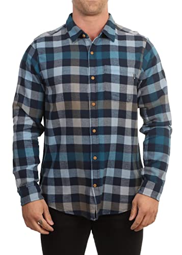 Hurley Męska koszula flanelowa Portland z długim rękawem Light Army L