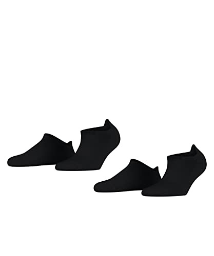 ESPRIT Mężczyźni Skarpety do trampek Active Basic 2-Pack M SN Trwała Organiczna Bawełna krótkie jednokolorowe 2 Pak, Czarny (Black 3000), 39-42