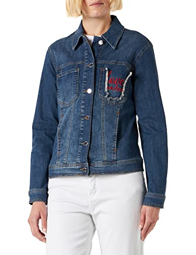 Love Moschino Kurtka damska, niebieski (Dark Blue Denim), 48