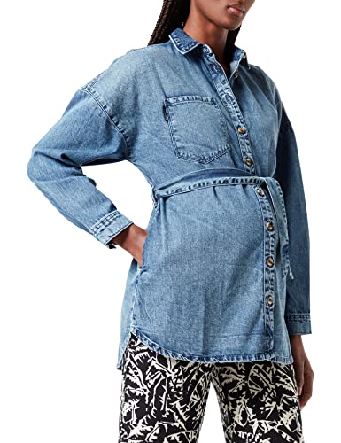 SUPERMOM Jacket Denim Bluzka damska z długim rękawem, Acid Blue - P538, 42