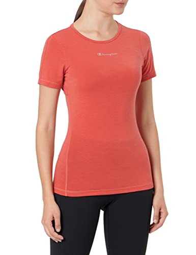 Champion Damska koszulka z logo C-tech Small Script, koralowy, XS