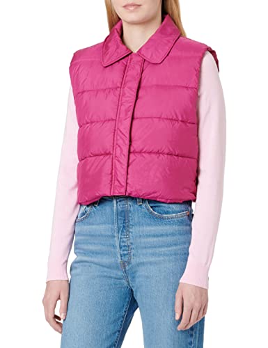 JACK&JONES damska kamizelka z recyklingu JXELLINOR z wyściółką, na festiwal, fuksja, S, festival fuchsia, S