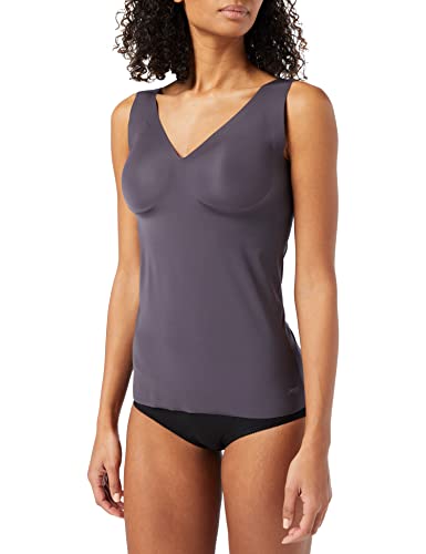 sloggi Damski biustonosz Zero Feel Bra Shirt EX BH Shirt, True Navy, L, Mauve Grey, XS