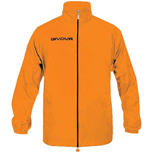 givova Rain Basico Kurtka przeciwdeszczowa Unisex dorosły, Pomarańczowy Neon., 3XL
