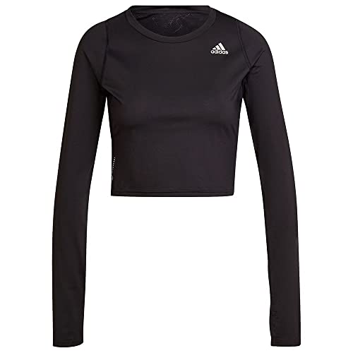 adidas Bluza damska RN Fast FLWR LS, czarna, 2XS