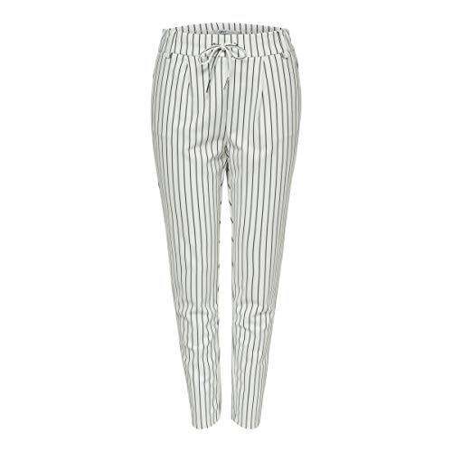 Bestseller A/S Damskie spodnie ONLPOPTRASH Easy Rush Stripe PNT NOOS, Cloud Dancer/Stripes:Black, XXXLW / 34L, Cloud Dancer/Stripes:black