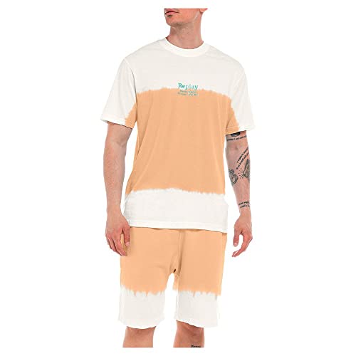 Replay T-shirt męski, 020 wielokolorowy, S