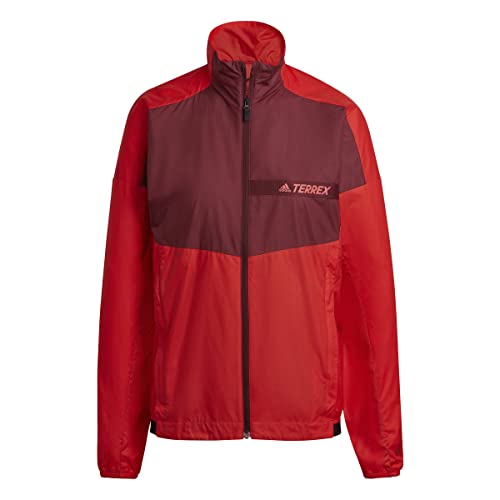 adidas Damska kurtka przeciwwiatrowa W Mt, czerwona, M, czerwony, M