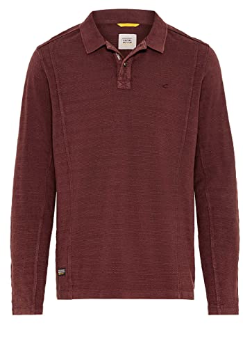 camel active Męska koszula polo 409865/8P01, Merlot, XL