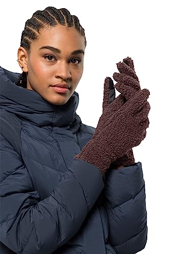 Jack Wolfskin Damskie rękawiczki HIGH Curl Glove W, Boysenberry, XS, Boysenberry, XS