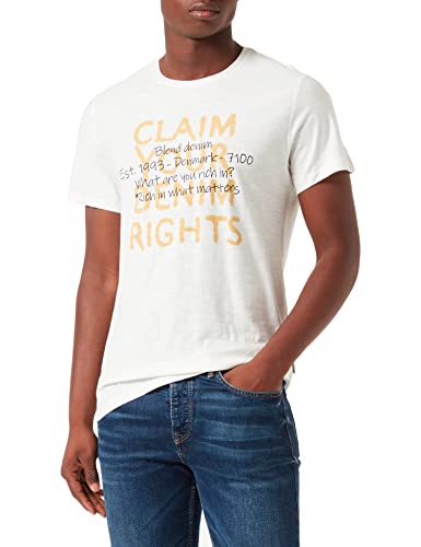 Blend T-shirt męski 20714561, 110602/śnieżnobiały, M