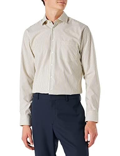 Seidensticker Męska koszula biznesowa, żółty, 43